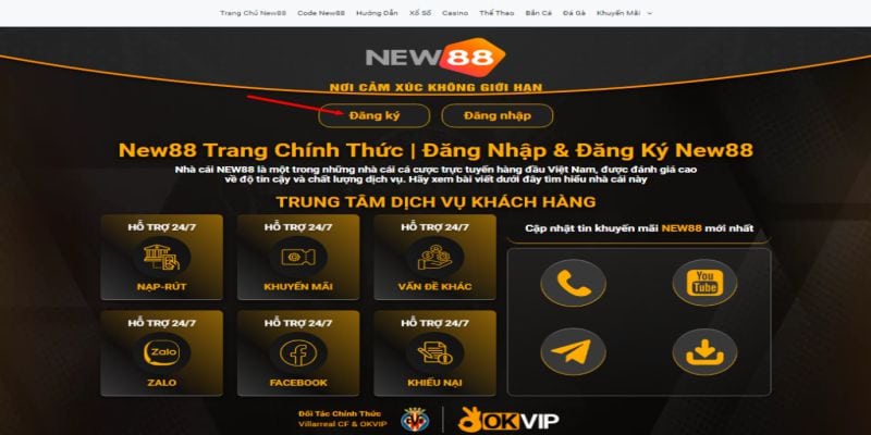 Hướng Dẫn Đăng Ký New88 Tận Hưởng Giải Trí Đỉnh Cao 6 Ưu điểm khi đăng ký New88