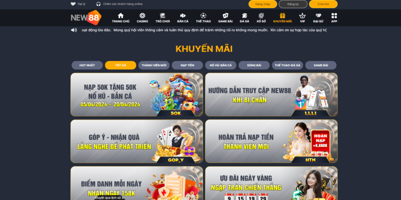 Code Khuyến Mãi Miễn Phí Tại New88 Trong 2024 (Mới Nhất) 5 Hướng dẫn tham gia chương trình code khuyến mãi miễn phí