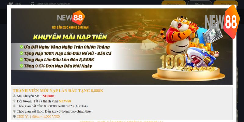 Phát 100 Tỷ Lì Xì Mỗi Ngày Cho Hội Viên Tại New88 5 Nhận phát thưởng 100 tỷ lì xì tại New88 với trình tự đơn giản